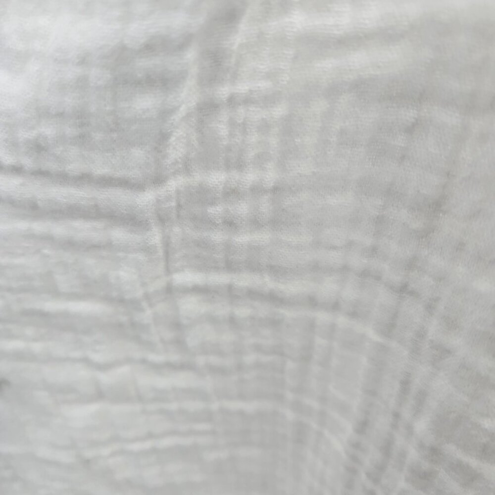 Natural Life White Gauze V-Neck Textured Cotton Long Sleeved Blouse Size Small - Picture 10 of 10
